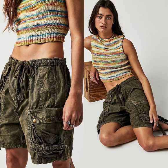 Free People Pants - NWT Free People Moon Bay Parachute Shorts